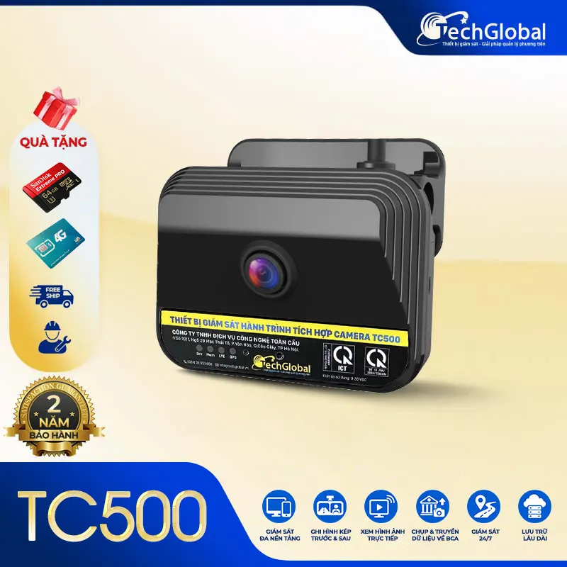 Camera Nghị Định 10 TC500 - Tích hợp thiết bị giám sát hành trình